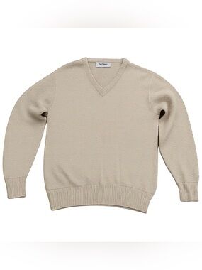 Puritan Men's V-Neck Sweater in Sandstone